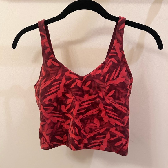 lululemon athletica Tops - Lululemon red and orange leaves align tank